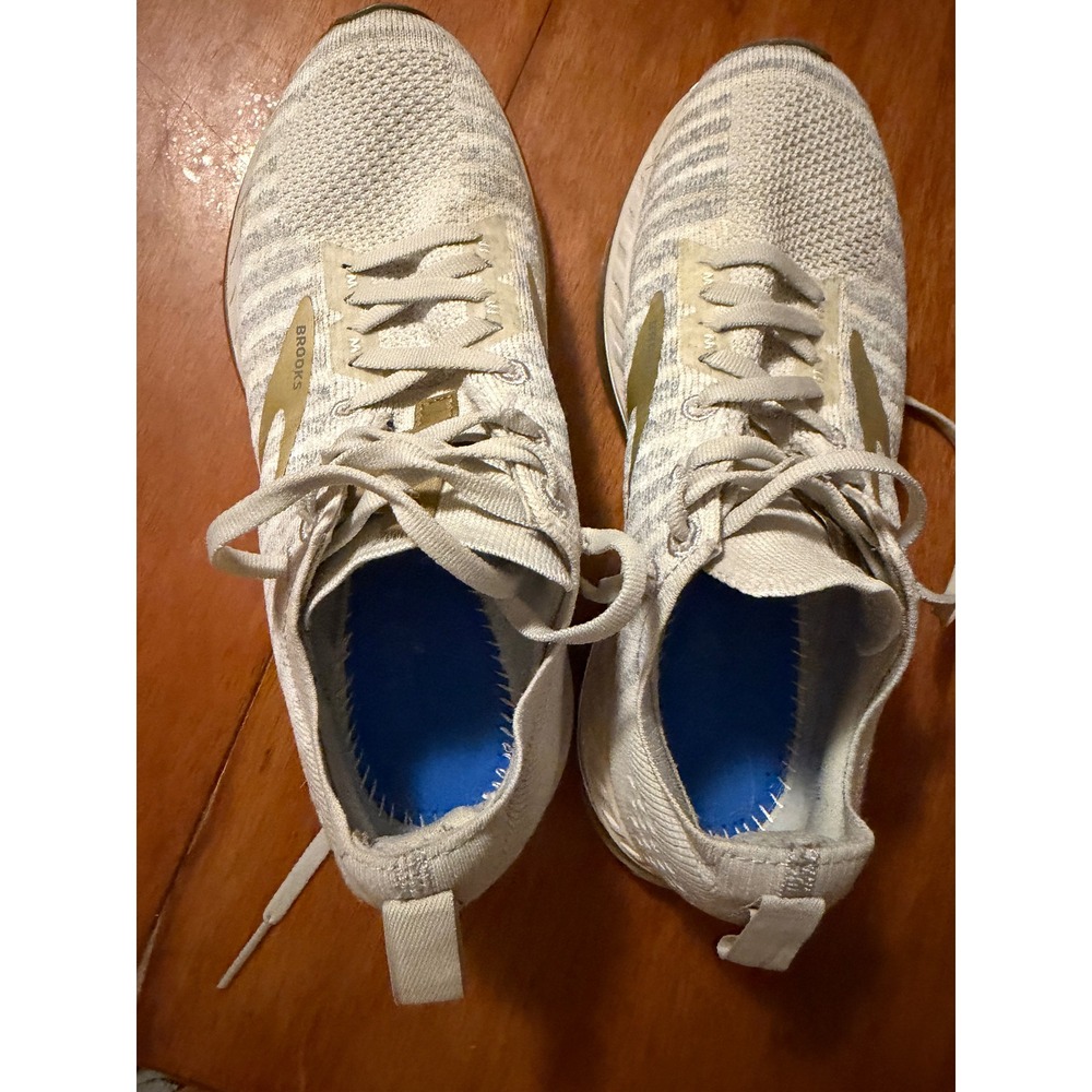 Brooks Bedlam 2 Womens Running Shoes White Gold Striped 1202971B164 Size 7 - Picture 8 of 9
